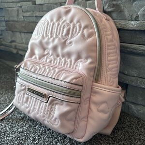 Juicy Couture Light Pink Embossed Backpack
